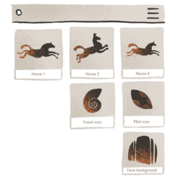 Flexible number of visual assets